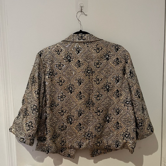Vintage gold fancy blazer - Picture 3 of 4